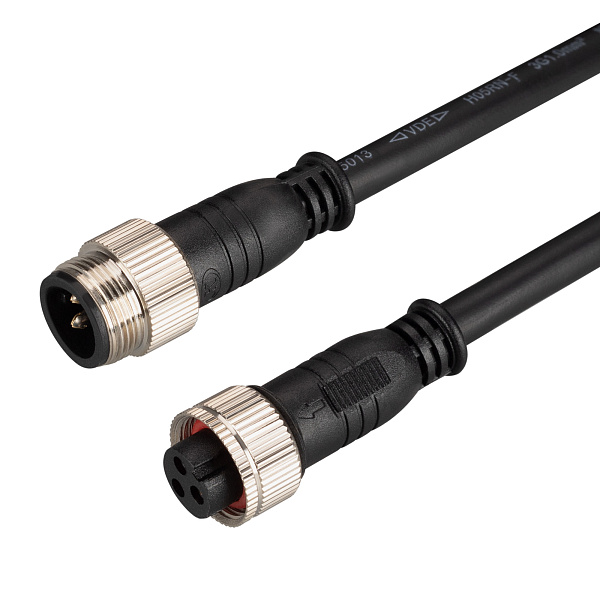 Коннектор питания ARL-LINE-3pin-1000-CON-MF (230V) (Arlight, IP67 Пластик, 3 года) Lednikoff