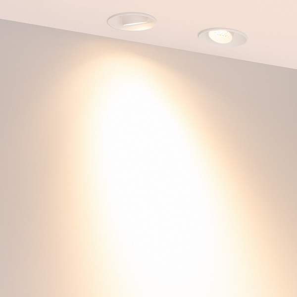 Светильник безрамочный DL-ROTARA-R63-6W Warm3000 (Белый RAL9003, 36 deg, 230V) (Arlight, IP20 Металл, 5 лет) Lednikoff