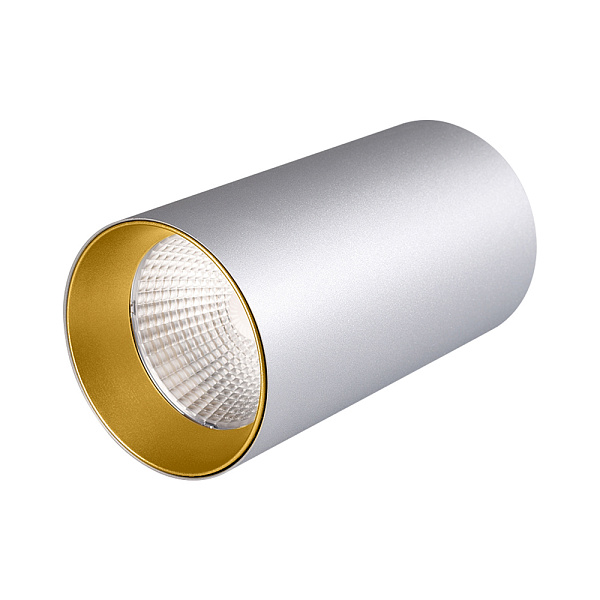 Светильник накладной SP-POLO-R85-1-15W Day White 40deg (Silver, Gold Ring) (Arlight, IP20 Металл, 3 года) Lednikoff
