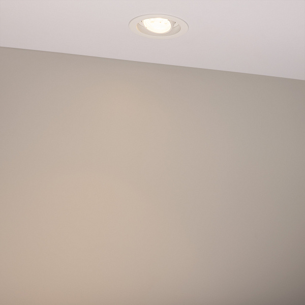 Светильник MS-VORTEX-BUILT-R90-12W Warm3000 (WH-WH, 20 deg, 230V) (Arlight, IP20 Металл, 5 лет) Lednikoff