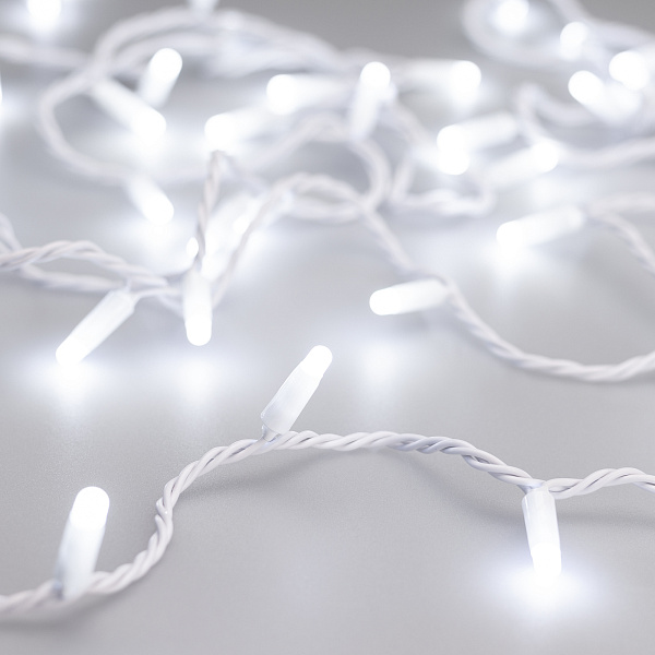 Светодиодная гирлянда ARD-STRING-CLASSIC-10000-WHITE-100LED-MILK-STD White (230V, 7W) (Ardecoled, IP65) Lednikoff