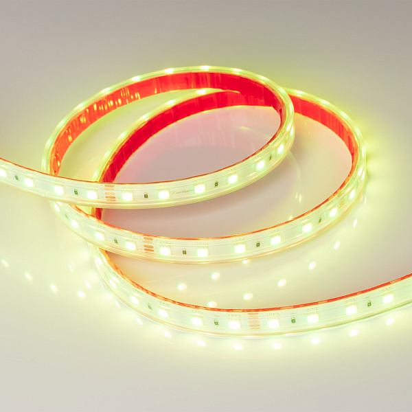 Светодиодная лента герметичная RTW-PS-B60-12mm 24V RGB (14.4 W/m, IP67, 5060, 5m) (Arlight, 14.4 Вт/м, IP67) Lednikoff