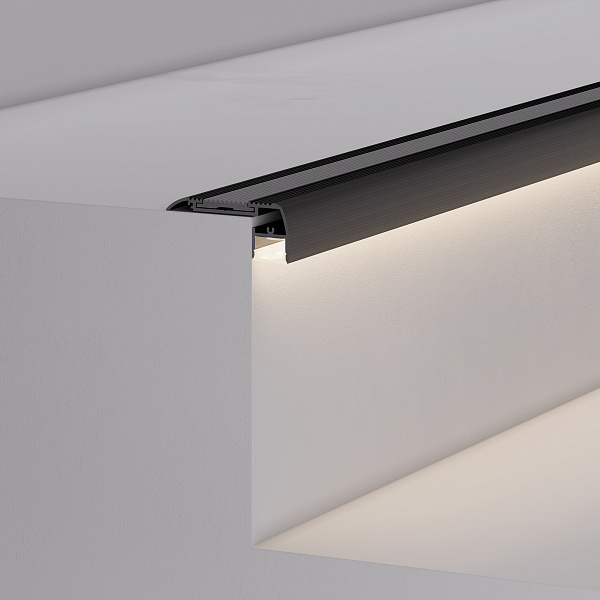 Профиль STAIR-W65-2000 ANOD BLACK (Arlight, Алюминий) Lednikoff