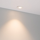 Светильник MS-GLORY-BUILT-R54-5W Warm3000 (WH, 60 deg, 230V) (Arlight, IP54 Металл, 5 лет) Lednikoff