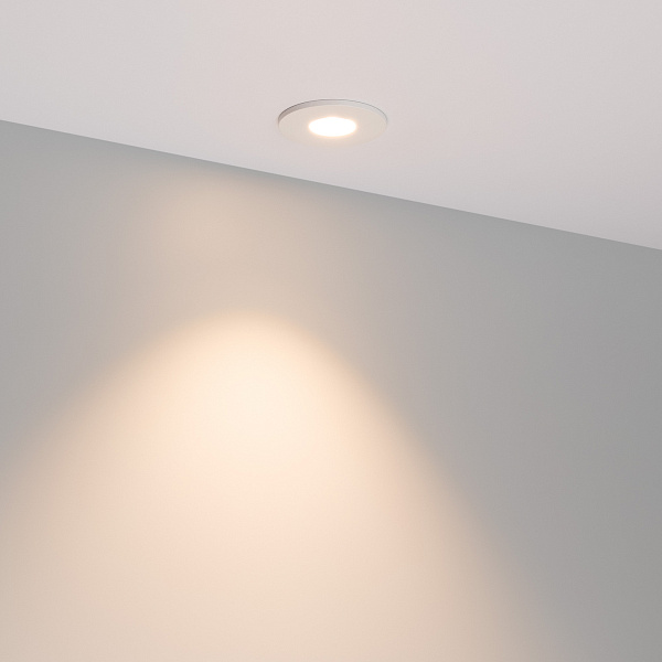 Светильник MS-GLORY-BUILT-R54-5W Warm3000 (WH, 60 deg, 230V) (Arlight, IP54 Металл, 5 лет) Lednikoff