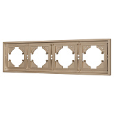 Рамка пластиковая FRM-TENDO-PL-4-GD (Arlight, Песочный)