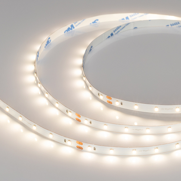 Светодиодная лента NT-A60-8mm 24V Warm3000 (4.8 W/m, IP20, 3528, 5m) (Arlight, Открытый) Lednikoff
