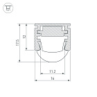 Профиль PDS-REGULOR-2000 ANOD (Arlight, Алюминий) Lednikoff
