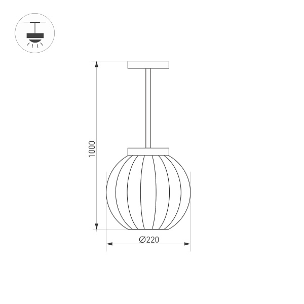 Светильник LGD-PEARL-HANG-7W Warm3000 (GR, 164 deg, 230V) (Arlight, IP65 Металл, 3 года) Lednikoff