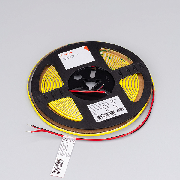Светодиодная лента COB-X480-4mm 24V Yellow Volt (4 W/m, IP20, 5m) (Arlight, -) Lednikoff
