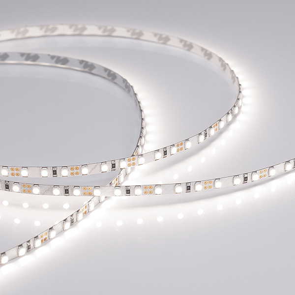Светодиодная лента RT-A120-5mm 12V Day4000 (9.6 W/m, IP20, 2835, 5m) (Arlight, узкая) Lednikoff