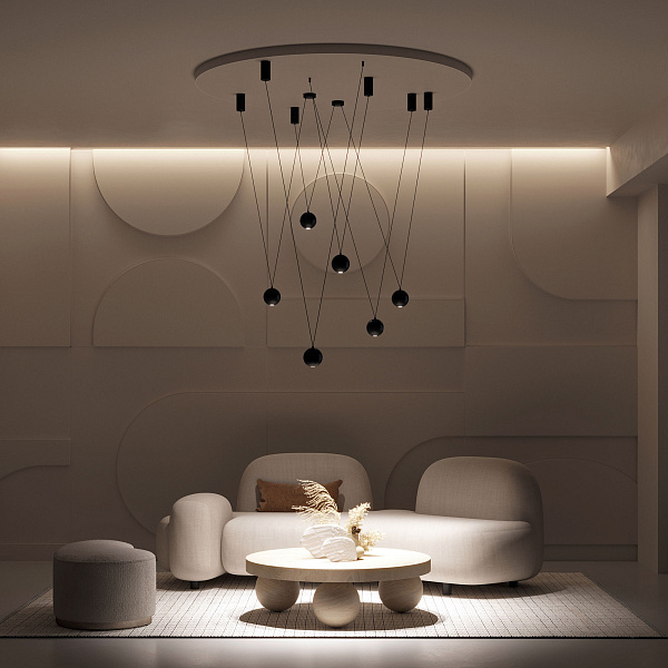 Подвес SPX-HANG-CANOPY-R70-L1500 (BK) (Arlight, Металл) Lednikoff