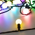 Светодиодная гирлянда ARD-BALL-PRO-D23-10000-BLACK-80LED RGB (230V, 7W) (Ardecoled, IP65) Lednikoff