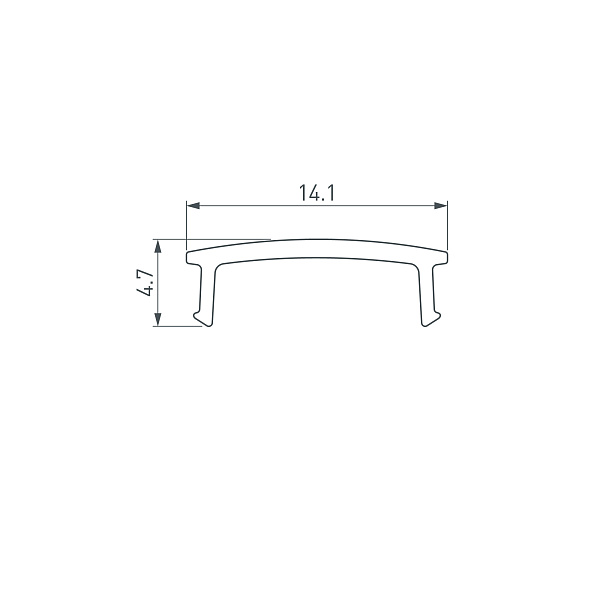 Экран ARH-DECORE-S12 Flat Clear (Arlight, Пластик) Lednikoff
