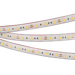 Светодиодная лента RTW 2-5000PS 12V Warm3000 2x (5060, 300 LED, LUX) (Arlight, 14.4 Вт/м, IP67)