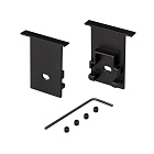 Заглушка SL-COMFORT-2542-F BLACK c отверстием (Arlight, Металл) Lednikoff