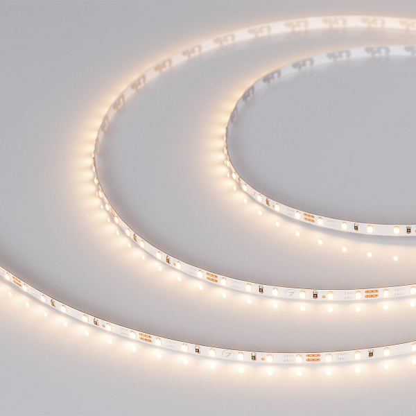 Светодиодная лента MICROLED-M120-4mm 24V Warm3000 (9.6 W/m, IP20, 2216, 5m) (Arlight, узкая) Lednikoff