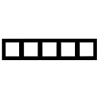 Рамка стеклянная FRM-GLARE-GS-5-BK (Arlight, -) Lednikoff