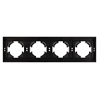 Рамка пластиковая FRM-TENDO-PL-4-BK (Arlight, Черный) Lednikoff