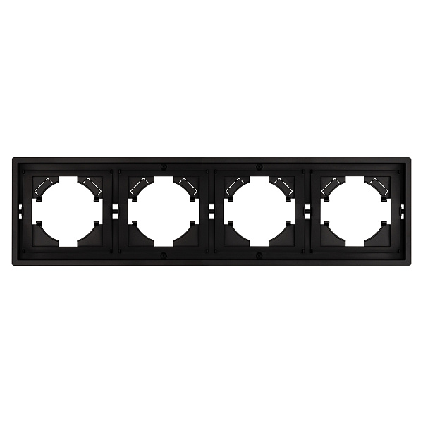 Рамка пластиковая FRM-TENDO-PL-4-BK (Arlight, Черный) Lednikoff