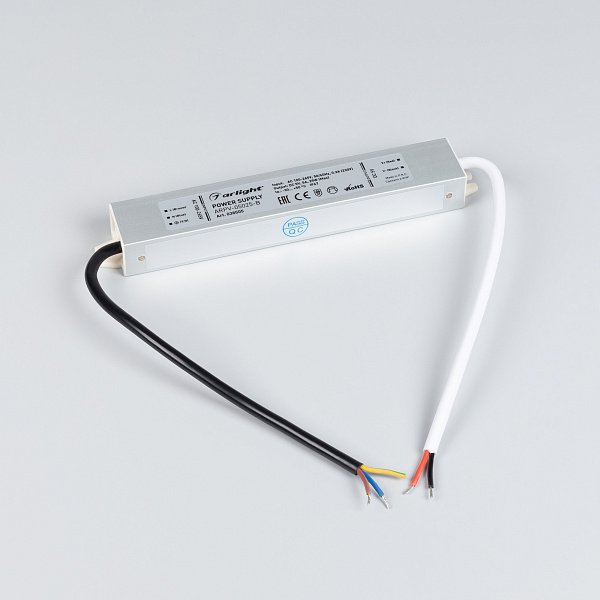 Блок питания ARPV-05025-B (5V, 5.0A, 25W) (Arlight, IP67 Металл, 3 года) Lednikoff