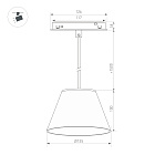 Светильник MAG-ORIENT-OLLAS-HANG-5W Warm3000 (BK-GR, 80 deg, 48V) (Arlight, IP20 Гипс, 3 года)