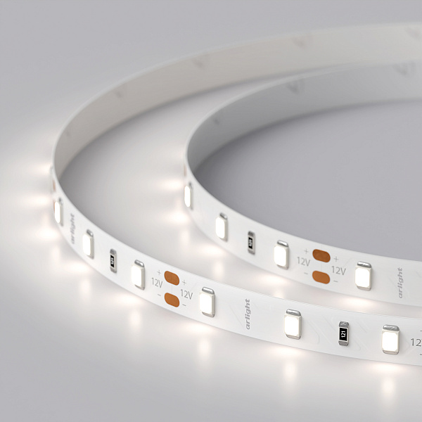 Светодиодная лента RT 2-5000 12V Day5000 (2835, 300 LED, CRI98) (Arlight, 7.2 Вт/м, IP20) Lednikoff