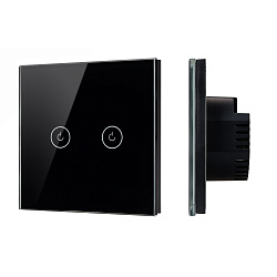 Выключатель сенсорный SWT-OMALI-S02-ZB-BK (250V, 10A, Zigbee) (Arlight, Стекло)