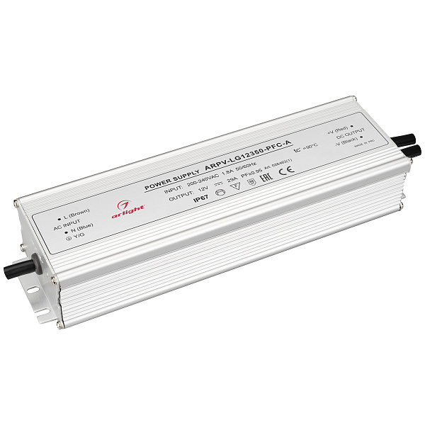 Блок питания ARPV-LG12350-PFC-A (12V, 29.0A, 350W) (Arlight, IP67 Металл, 5 лет) Lednikoff