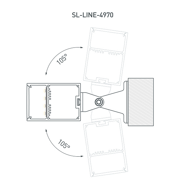 Профиль с экраном SL-LINE-4970-2500 WHITE+OPAL (Arlight, Алюминий) Lednikoff