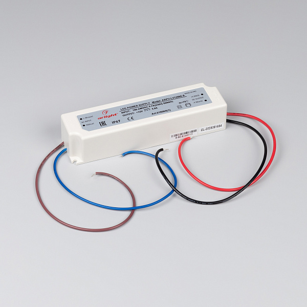 Блок питания ARPV-LV12060-A (12V, 5.0A, 60W) (Arlight, IP67 Пластик, 3 года) Lednikoff