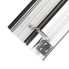 Профиль LINE-5075-U-HONEYCOMB-2000 BLACK (Arlight, Алюминий) Lednikoff