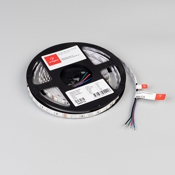 Светодиодная лента RT-B70-10mm 24V RGB (14 W/m, IP20, 5m) (Arlight, Открытый) Lednikoff