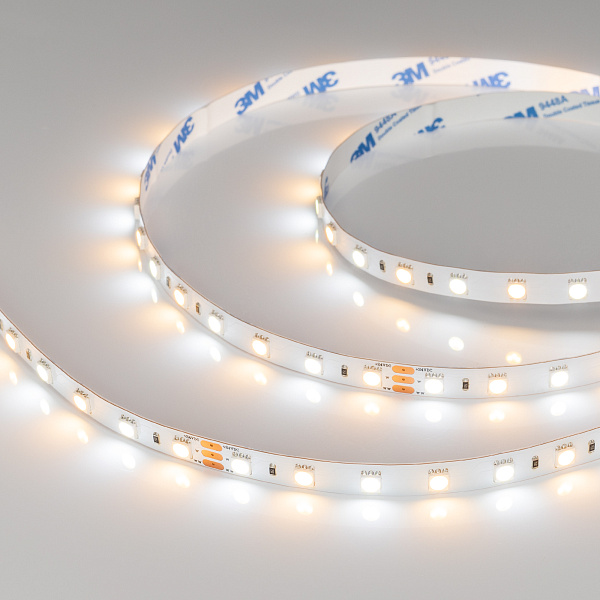 Светодиодная лента RT-B60-10mm 24V White-MIX (14.4 W/m, IP20, 5m) (Arlight, Изменяемая ЦТ) Lednikoff