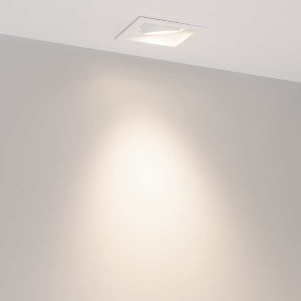 Светильник MS-VORTEX-BUILT-S90x90-12W Day4000 (WH-WH, 40 deg, 230V) (Arlight, IP20 Металл, 5 лет) Lednikoff