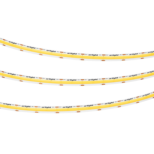 Светодиодная лента COB-X576-10mm 24V Warm2400 (15 W/m, IP20, 5m) (Arlight, высок.эфф.150 лм/Вт) Lednikoff