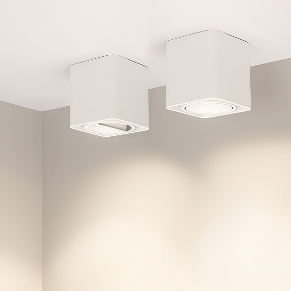Светильник SP-CUBUS-S100x100-8W Warm3000 (WH, 45 deg, 230V) (Arlight, IP20 Металл, 3 года) Lednikoff