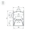 Профиль IP-LINE-5475-2000 BLACK (Arlight, Алюминий) Lednikoff
