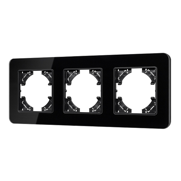 Рамка стеклянная FRM-OMALI-GS-3-BK (Arlight, -) Lednikoff
