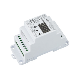 INTELLIGENT ARLIGHT Диммер SMART-DALI-104-62-ADDR-RGBW-DT6/DT8-PD-DIN White (12-48V, 4x5А) (IARL, IP20 Пластик, 5 лет)