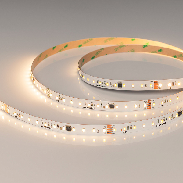Светодиодная лента DMX-A96-12mm 24V Warm2700-PX12 (14 W/m, IP20, 5m) (Arlight, CRI>90) Lednikoff