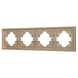 Рамка пластиковая FRM-TENDO-PL-4-GD (Arlight, Песочный)