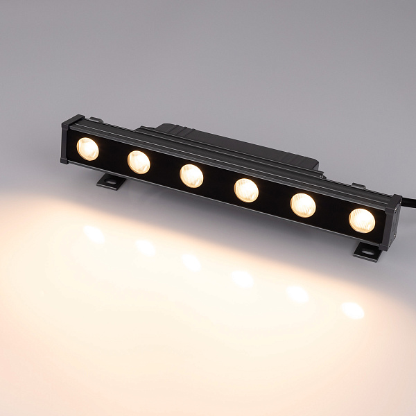 Линейный прожектор AR-LINE-300-6W Warm2700 (GR, 15x60 deg, 230V) (Arlight, IP65 Металл, 3 года) Lednikoff