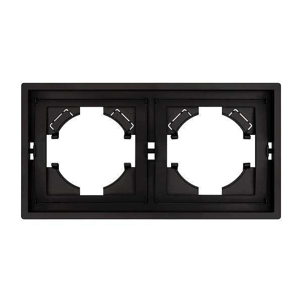 Рамка пластиковая FRM-TENDO-PL-2-BK (Arlight, Черный) Lednikoff