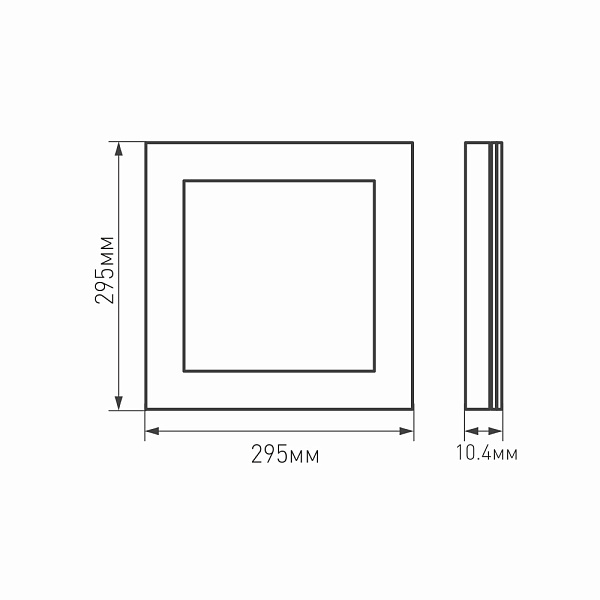 Панель IM-300x300A-12W Day White (Arlight, IP40 Металл, 3 года) Lednikoff