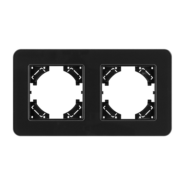 Рамка стеклянная FRM-OMALI-SFGS-2-BK (Arlight, -) Lednikoff