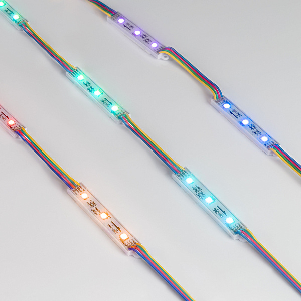 Модуль управляемый SPI-B3 12V RGB-RAM (0.6W, IP66, 120 deg) (Arlight, Пластик, 3 года) Lednikoff