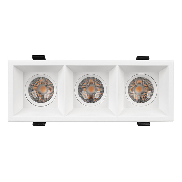 Светильник MS-FLOW-BUILT-S230x85-3x12W Warm3000 (WH, 38 deg, 230V) (Arlight, IP20 Металл, 5 лет) Lednikoff