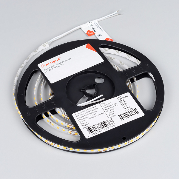 Светодиодная лента DOT-X128-8mm 24V Warm3000 (11 W/m, IP20, 5m) (Arlight, Открытый) Lednikoff