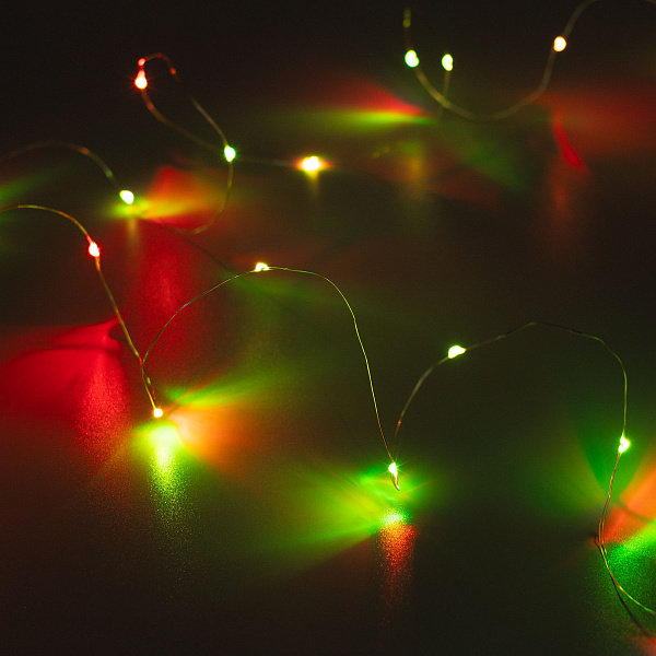 Светодиодная гирлянда ARD-DEW-HOME-2000-CLEAR-20LED-STD RGB (1.5V, Battery Pack, Cork) (Ardecoled, IP20) Lednikoff